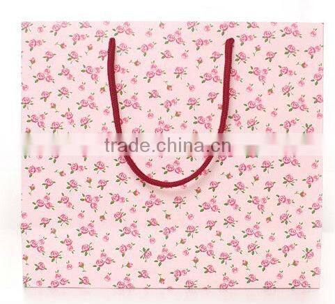 customized colorful cosmetic paper shopping bags
