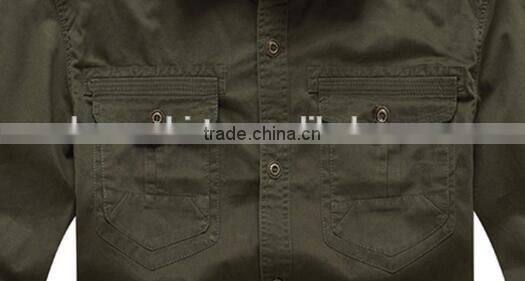 Outdoors casual sportswear safari shirt men