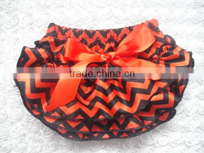 Hollaween bloomers for kids wholesale baby satin bloomer Kapu ruffle panties baby panties bloomer