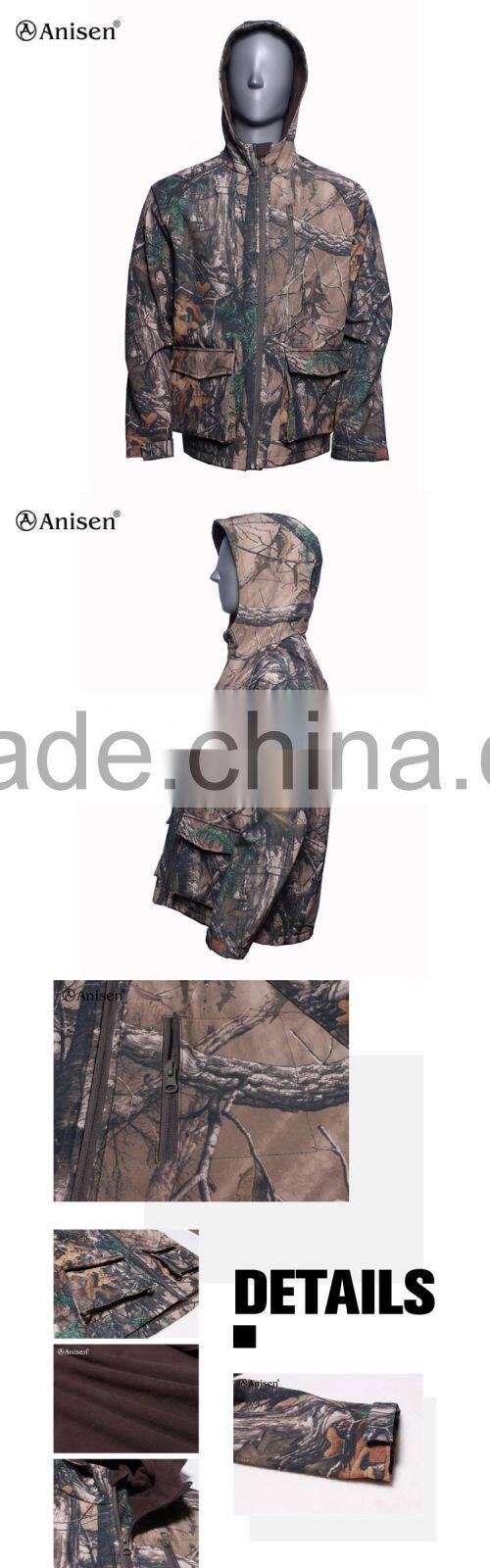 New design woodland winter men jacket hunting clothing camo jacket