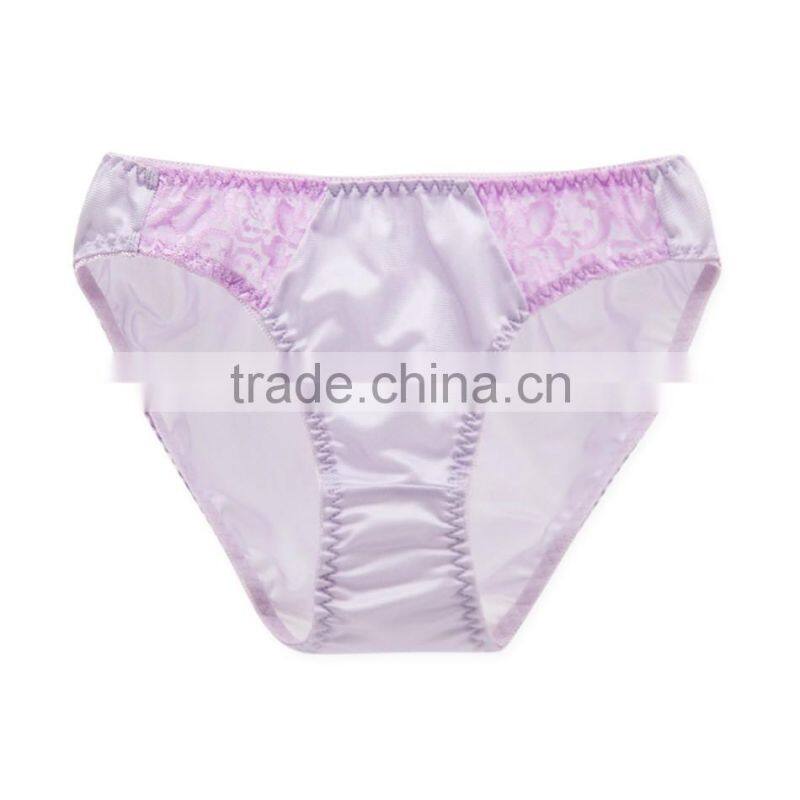 High Quality Factory Custom Colorful 100% Silk Sexy Fancy Woman Underwear