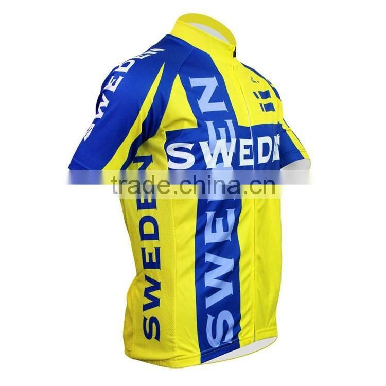 Professional wholesalers of cycling clothing, fluorescent yellow team cycling shirts