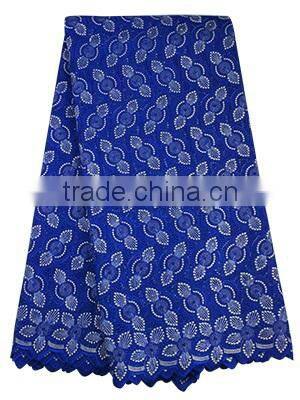 Bestwaytex Factory Price SL02009 Cotton Lace African Swiss Voile Lace Fabric With Stones