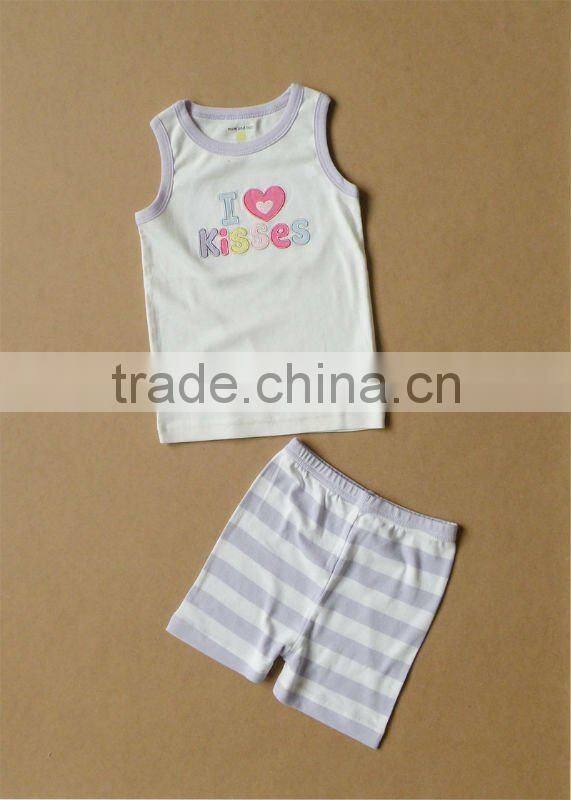 wwwSUNcom 2012 summer baby clothing set vest shorts cotton 100%