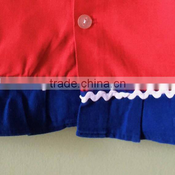 New design wholesale lovely red kids clothes baby dress pictures frock girls baby dress