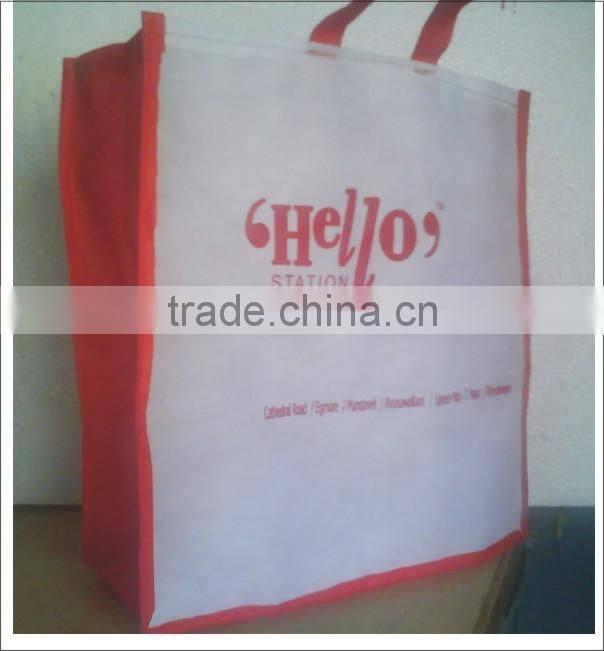 non woven bags with gusset and logo printed
