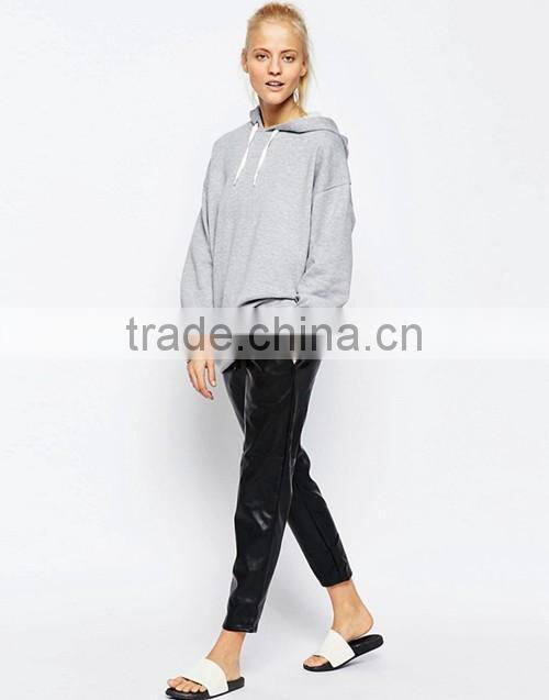 Oversized pullover blank hoodie sweatshirts for women