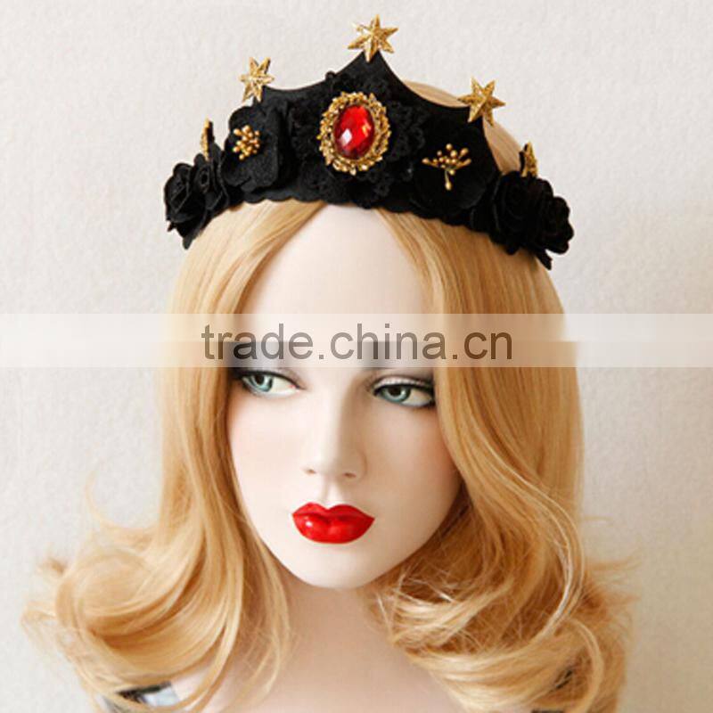 Fashion holiday hair bands Elastic beach style starfish&shell flower hair hoop women flower hair accessory jewelry