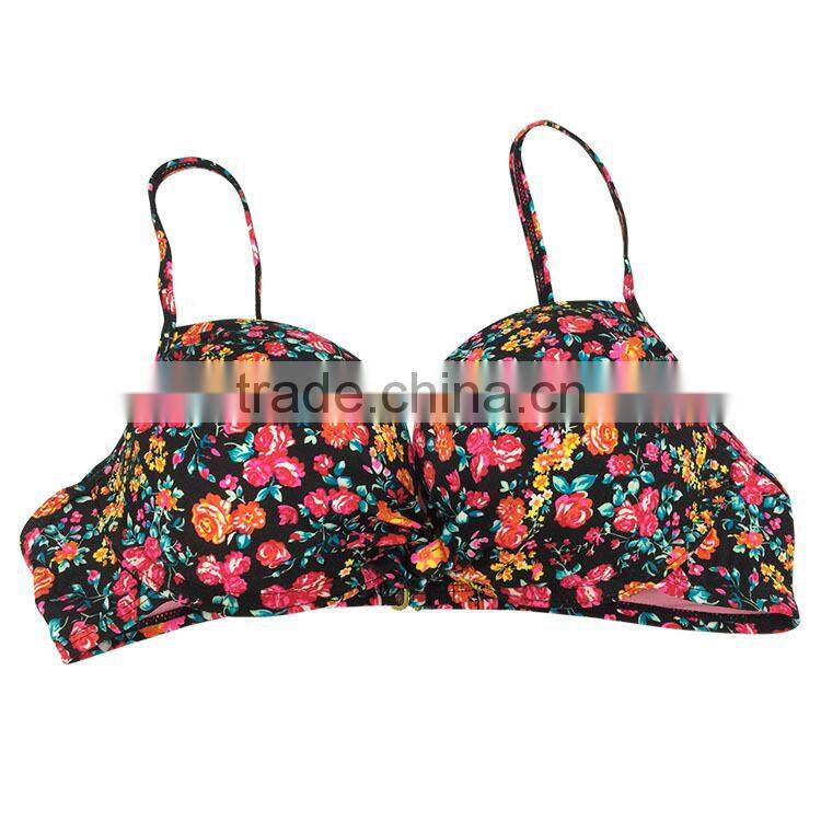 Custom design molded cup bathing suit Chinese style bikini swimwear