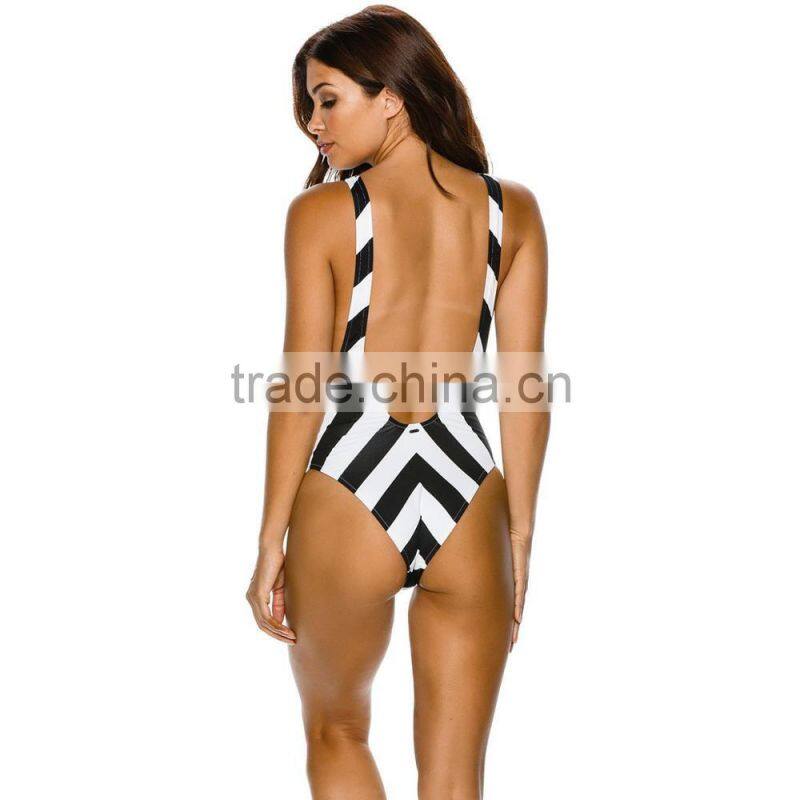 Low Scoop Back Surf Customize One Piece Fixed Straps Cheeky Coverage Womens Swimwear 85% Polyamide 15% Elastane Swimsuit