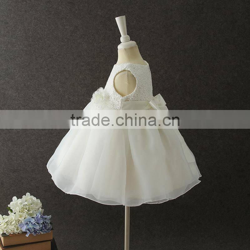 New White girls Lovely wear cheap wholesale children frocks design girls flower party dresses Fluffy baby first Communion dress