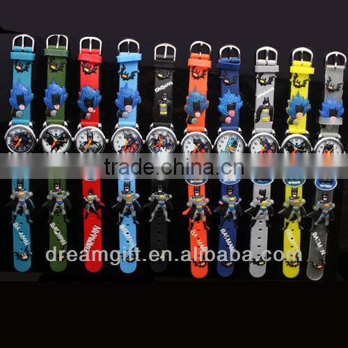 2012 hot kids watch batman watches charm cute factory price relly cheap 8 colors choose