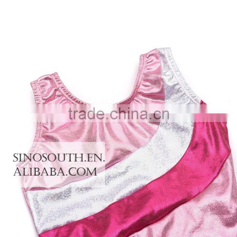 2017 One-piece Sparkle Dancing Gymnastics leotard Athletic Clothes for Little Girl
