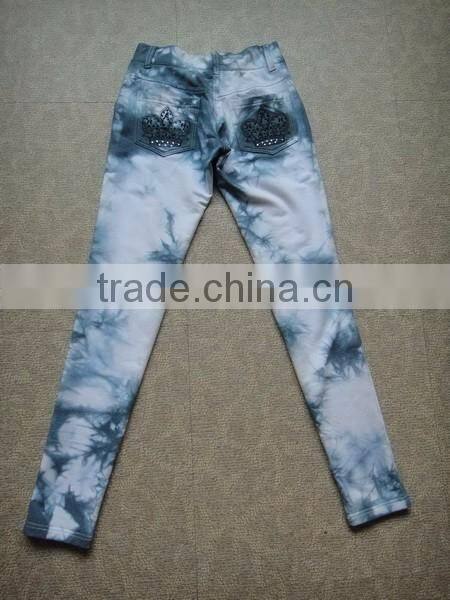 2016 hot sale bulk wholesale high waist ladies slim jeans pants