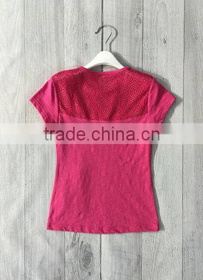 2016 new little girl boutique clothing t-shirt