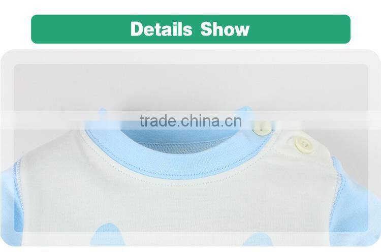 2017 new arrival long sleeve good quality blue outfit kid clothes children clothing