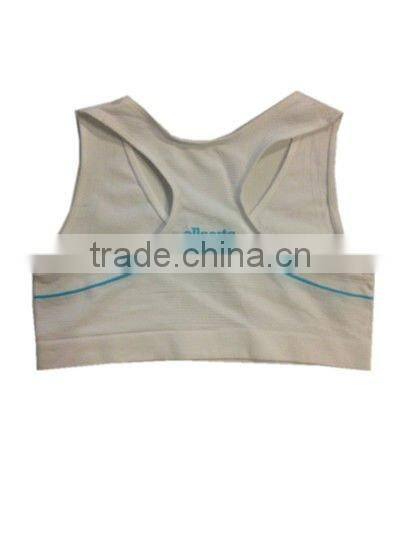 seamless plain sport bra cami tank top small with color yarn