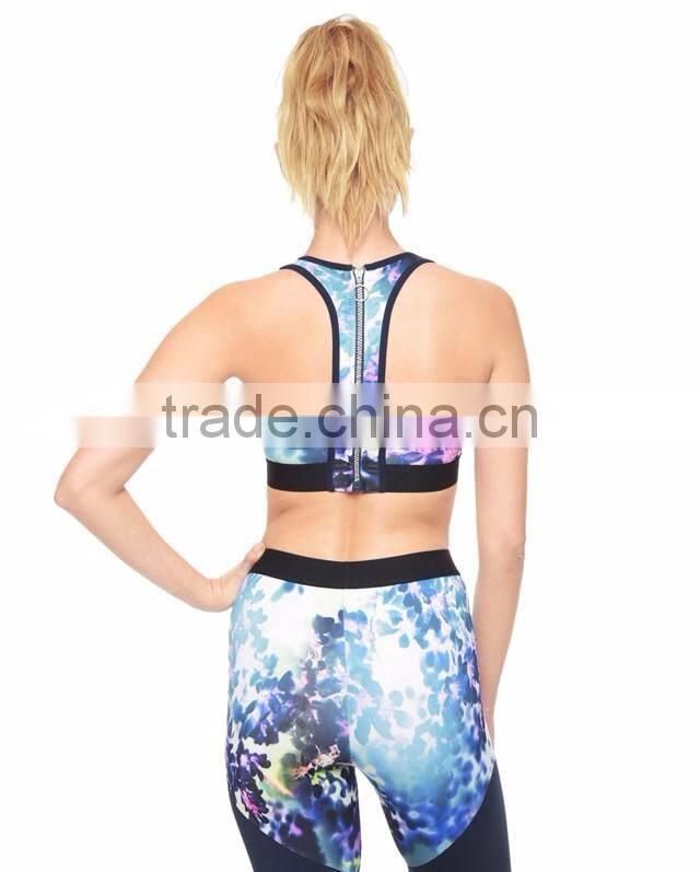 Factory Wholesale Athletic Print Yoga Fashion Comfortable Sports Bra