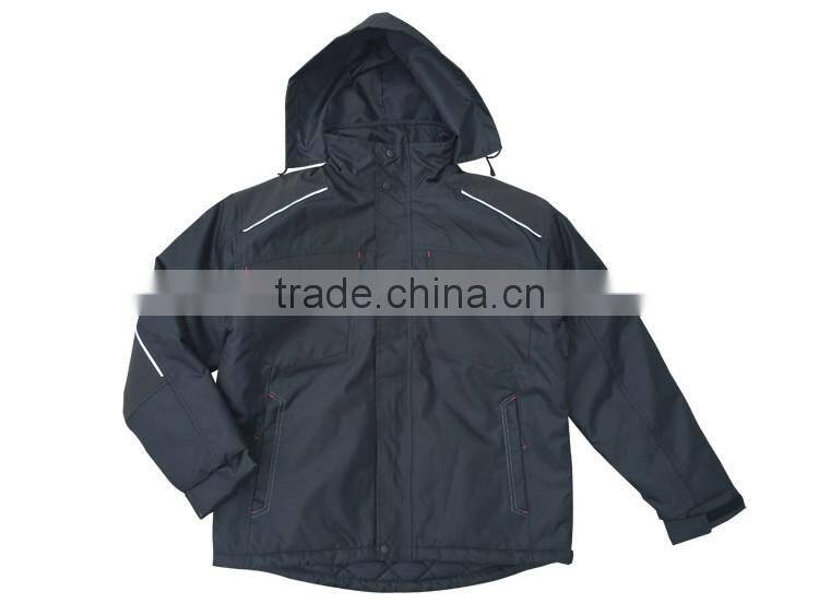 Reflective stripe multi function wear construction work polyester wind breaker jacket