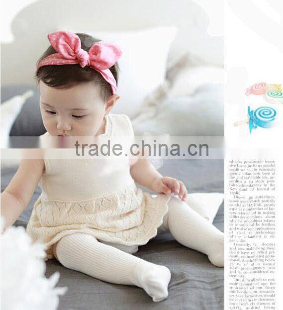 printed bow tie cotton fabric baby headband