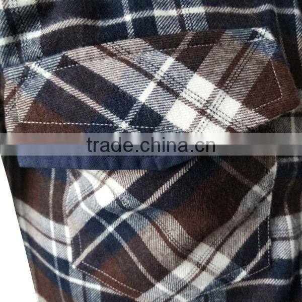 flannel shirt for men double pockets mens dress shirts