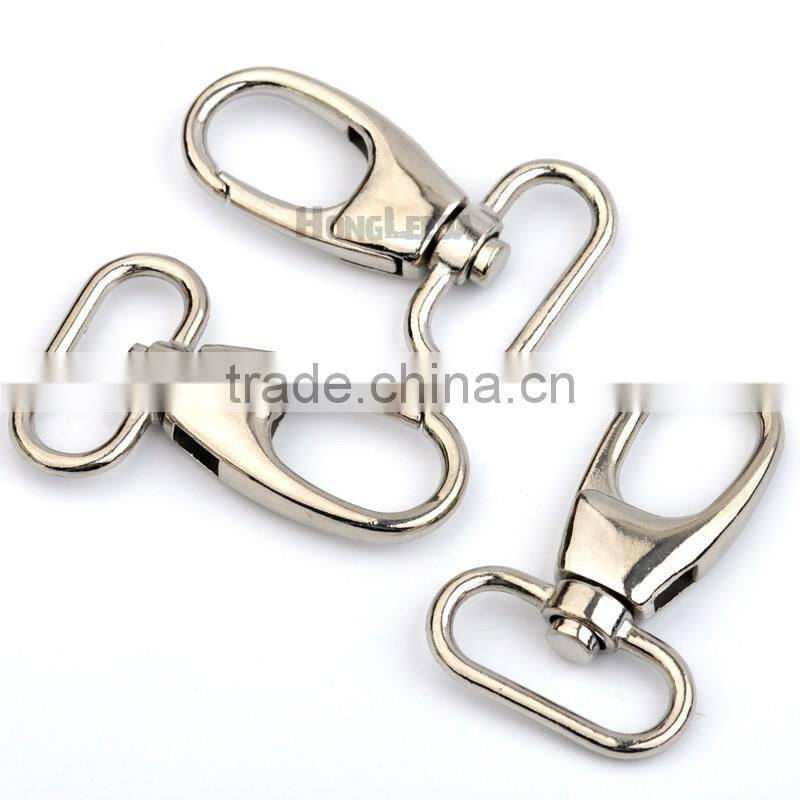 25mm 1inch silver nickle Alloy Swivel Clasps Snap Key Hooks DIY Key Chain Ring clip buckle HK-019
