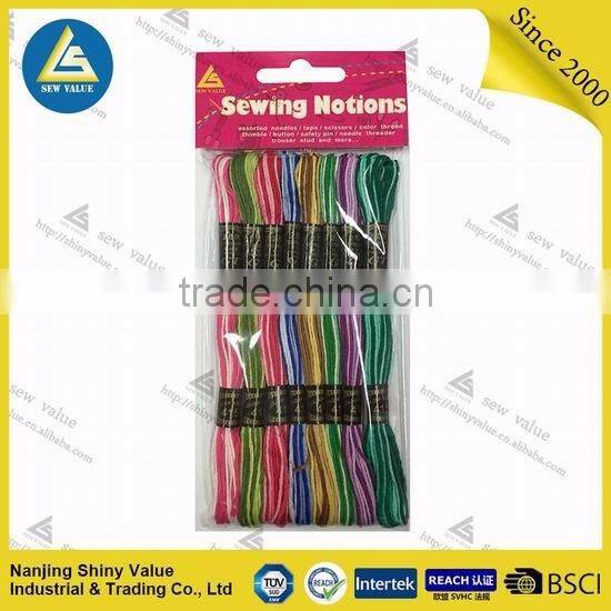 Cotton embroidery Thread 16X5G cheap sewing thread