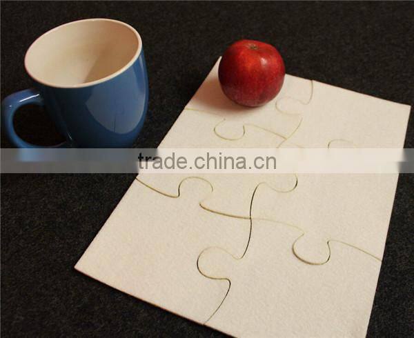 Unique Designed Hot Salling Products Laser Cut Wood Puzzle Coasters