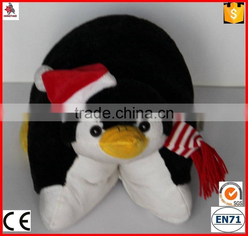 18" penguin design plush animal shaped cushion