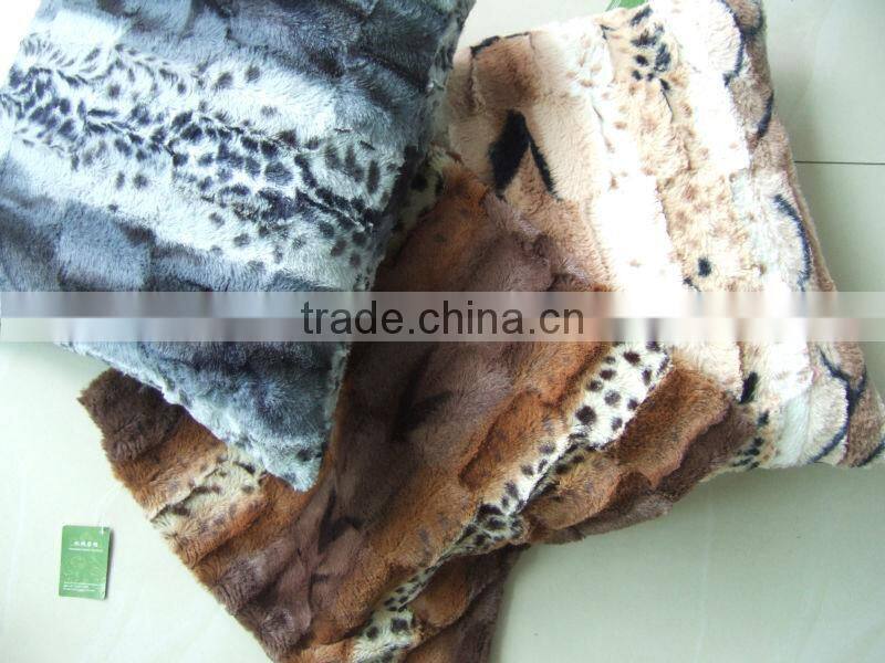 mink faux fur pillow