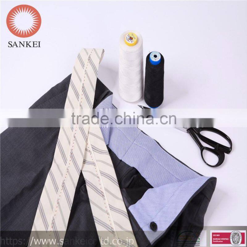 the waist lining band, it is made of fabric, resin interlining and anti-skid tape. DL-15A