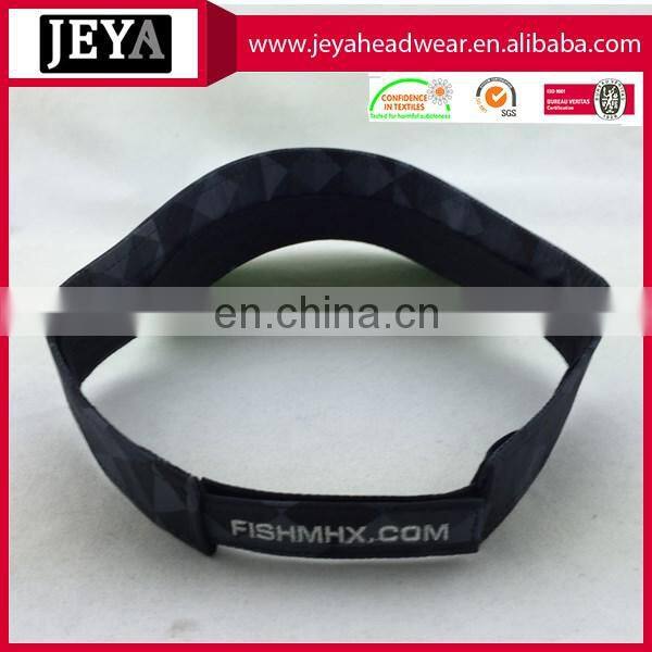 High quality heat transfer sun visor colorful polyester visor flat embroidery