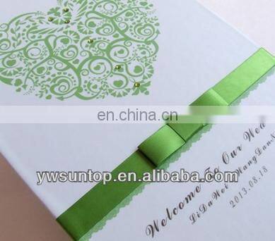 Red Hearts satin wedding signature guest book decorations party supplies