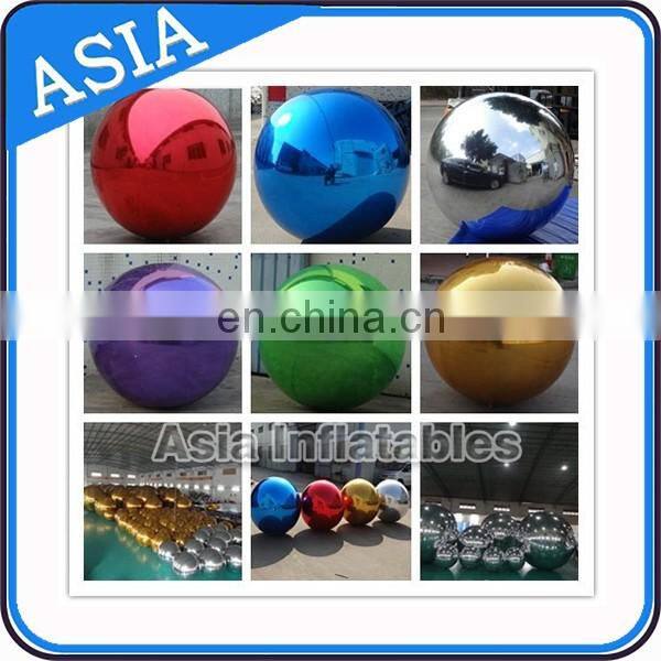 Hot Sale inflatable mirror balloon/ silk helium balloon for advertising