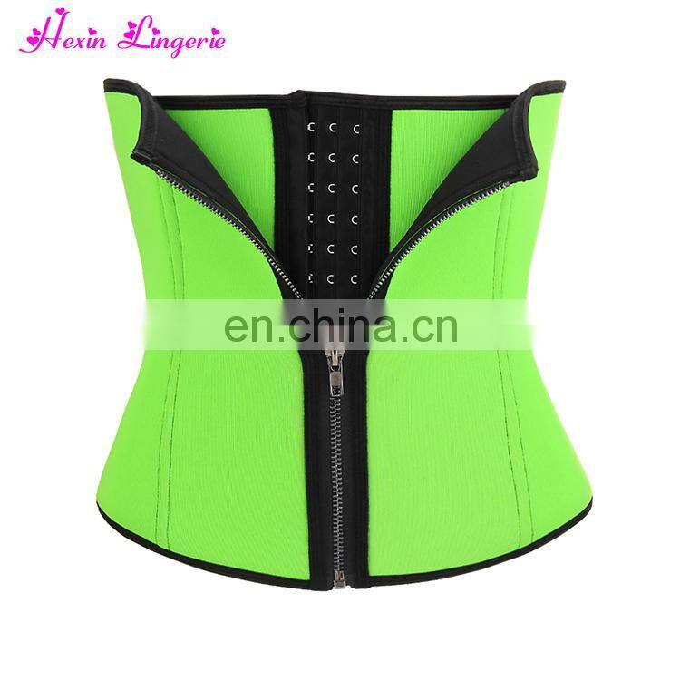 Women Body Slim Shaper Custom Sports Training Trimmer Private Label Waist Trainer With Steel Boned