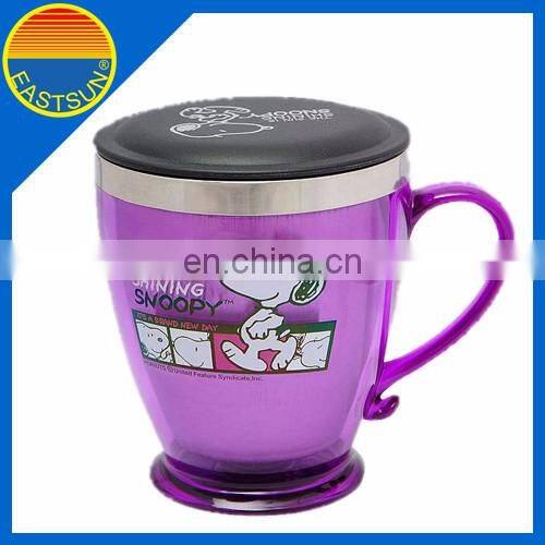 18oz standard logo customized stainless steel car cup with lid