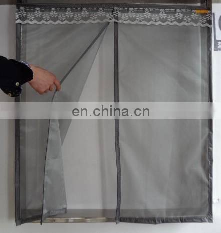 Magic window screen for against mosquito with Lace door head