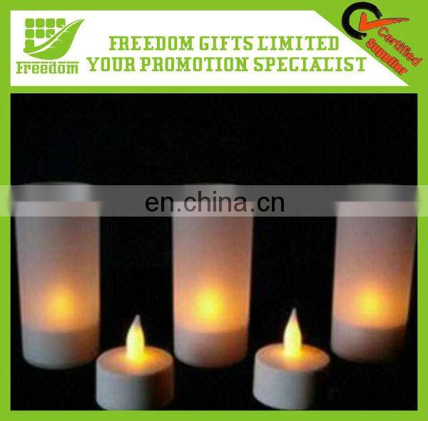 Promotional Cylindrical Flameless Wax Led Candle