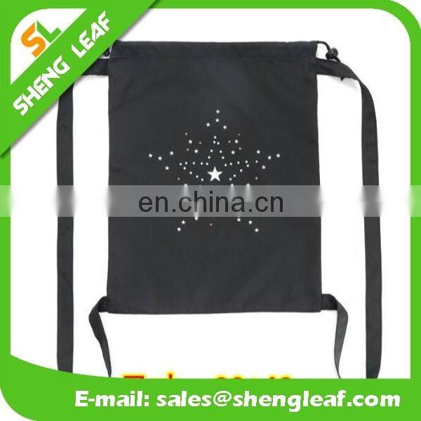Graceful drawstring bags for sale black backpack with good quality