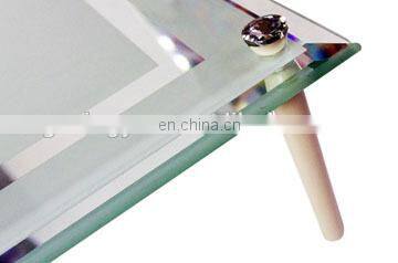 sublimation glass photo frame with double mirror side around new design glass photo frame