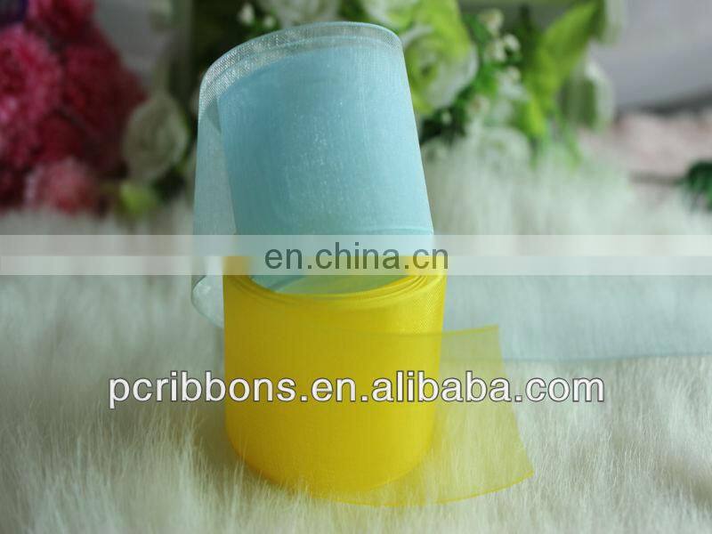 Beautiful double sheer ribbons silk organza ribbon