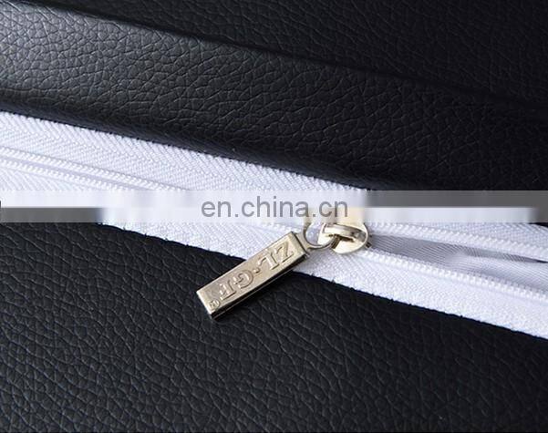 High quality PU faux leather black pillow case cushion covers wholesale