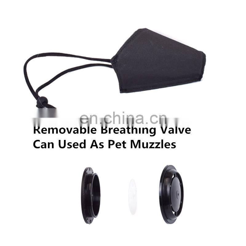 Removable Breathing Valve Breathable Pet Mask, Pet Muzzles, Pet Dust Mask