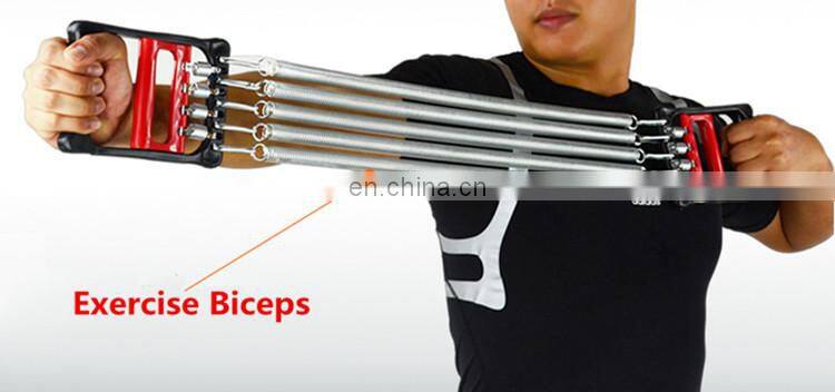 Adjustable Muscle Expander Fitness Expander Exercises 5 Springs Chest Expander