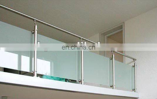 stair glass railing prices SELL 6-20mm high quality stair glass staircase railing tempered glass
