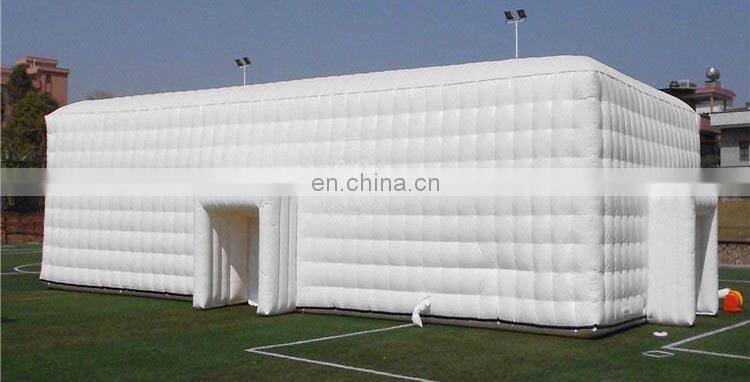China Large Camping Outdoor Lawn Booth Sport Event Trade Show Cube Large OME Inflatable Party Tent Outdoor With Led Light