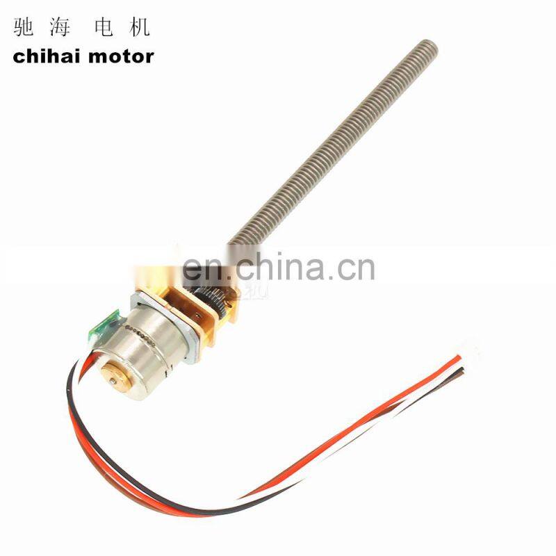 ChiHai Motor CHS-GM12-10BY-55M4 2 phase 4 wire Stepper Gear Motor 39 Ohm DC 5.0V 12.0V Long Thread Reduction Motor