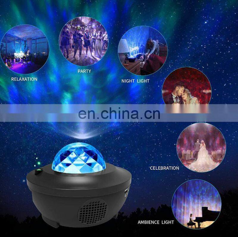 2020 Amazon Remote control muti-functions star musical master Kids Led Night Light laser cosmos Stars Projector for kids baby