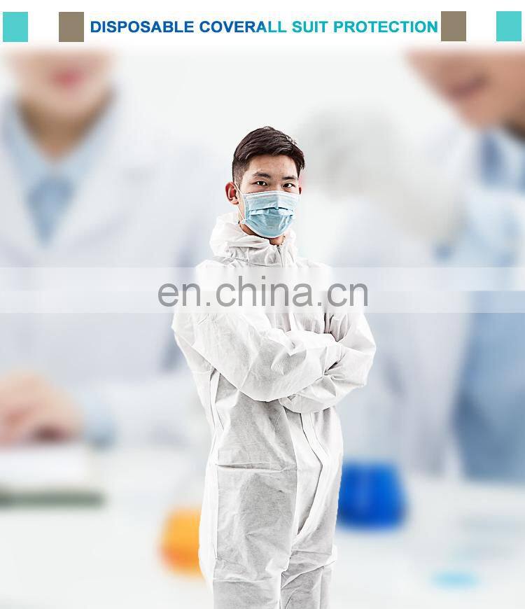 Coverall smms sms Type4/5/6 White Coveralls Disposable