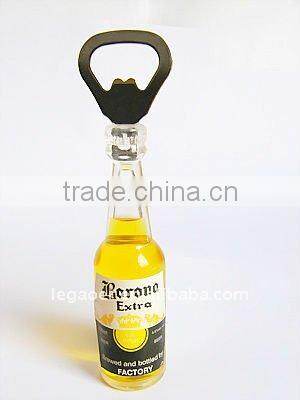 Promotion Custom Logo Printed Bottle Opener, Acrylic Bottle Shape Opener